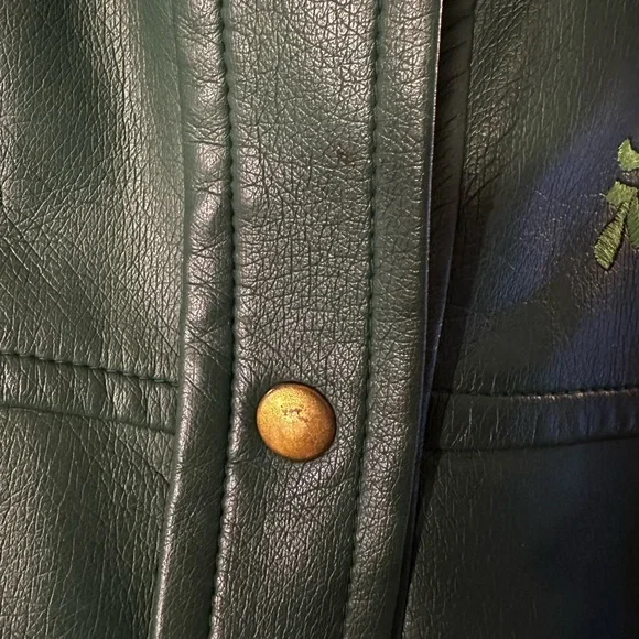Vintage Penney’s International Imports Western Green Embroidered Jacket XL 14 - Picture 15 of 16
